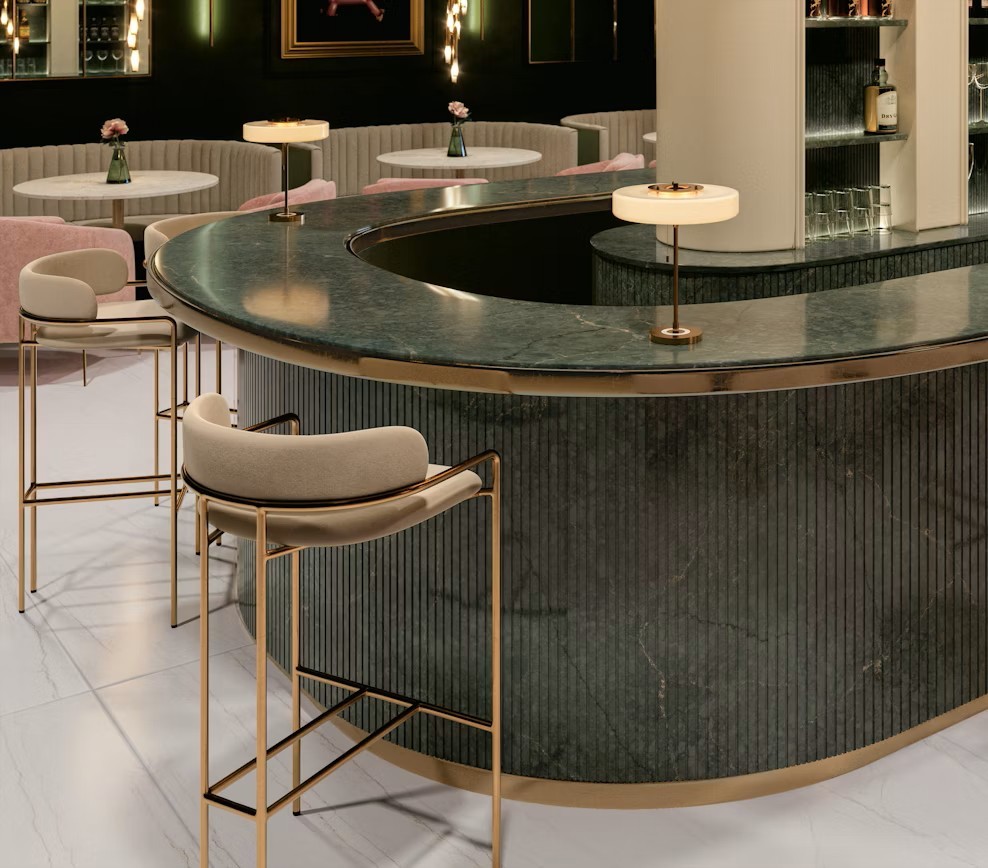 Réalisation n°7 du plan de travail Jardin Emerald en Quartz Silestone