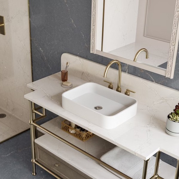 Réalisation n°4 du plan de travail Parisien Bleu en Quartz Silestone