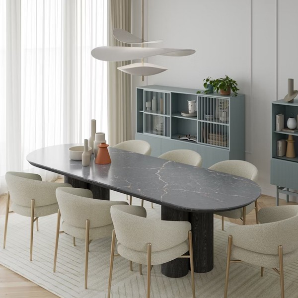 Réalisation n°6 du plan de travail Parisien Bleu en Quartz Silestone