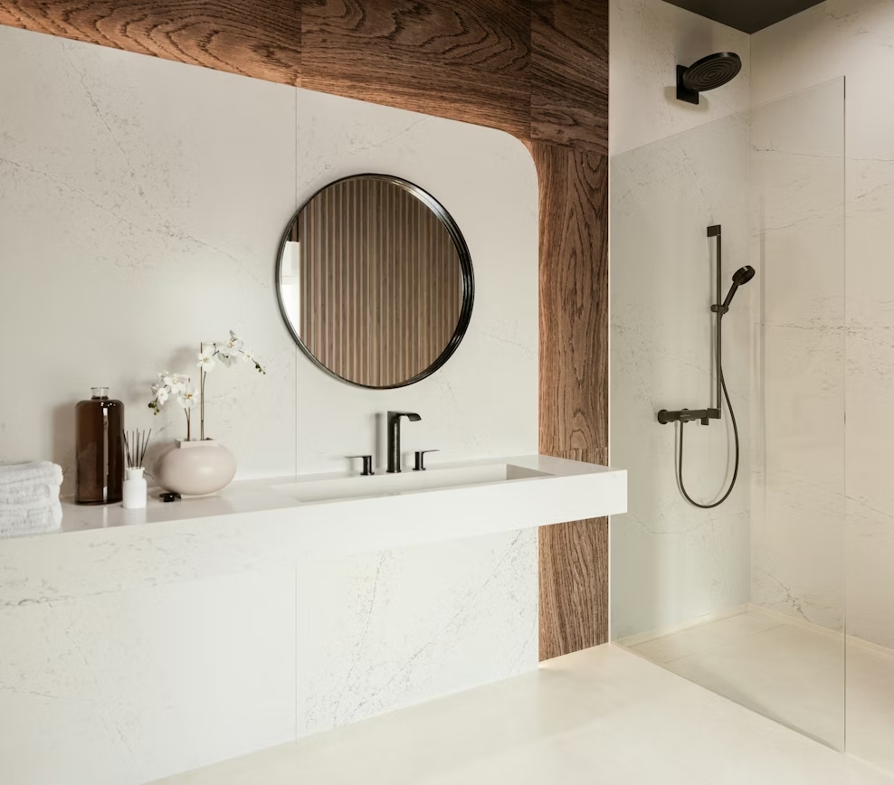 Réalisation n°2 du plan de travail Siberian Frost en Quartz Silestone