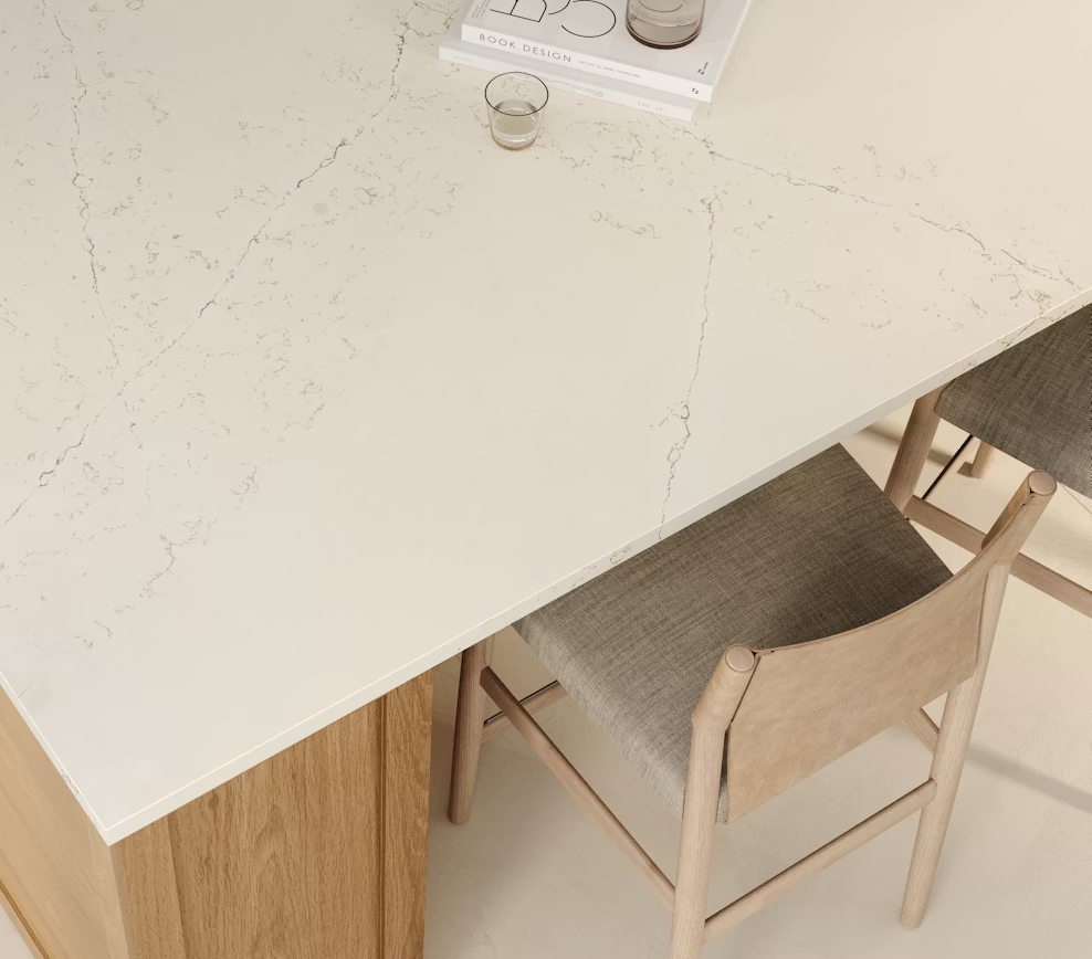 Réalisation n°4 du plan de travail Siberian Frost en Quartz Silestone